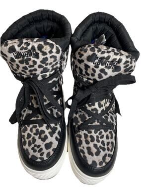 Cougar Shoes Wink Waterproof Nylon Leopard Boots Sz 6